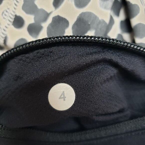 Lululemon Pace Rival Crop Full On Luxtreme Leggings Womens 4 Ace Spot Grain Blac - Picture 10 of 11